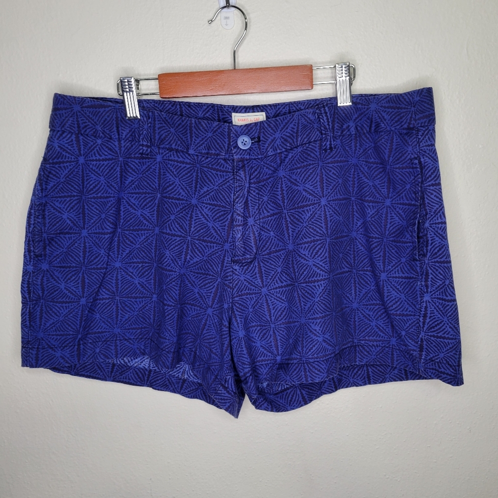 GAP Blue Khaki Shorts Size 14
